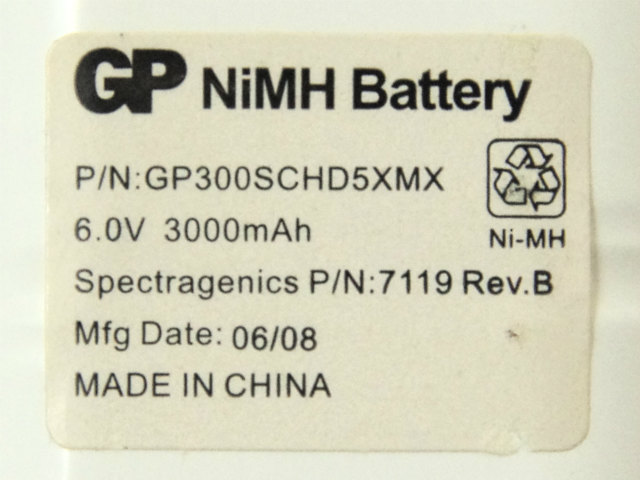 [P/N:GP300SCH5XMX、Spectragenics P/N:7119 Rev.B]GP NiMH Battery バッテリーセル交換[4]