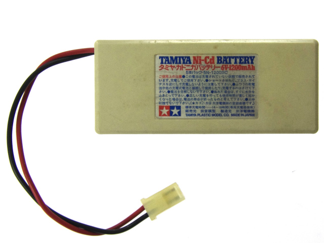 [5N-1200SC、TAMIYA Ni-Cd BATTERY 6V]タミヤカドニカバッテリー6Vバッテリーセル交換[3]