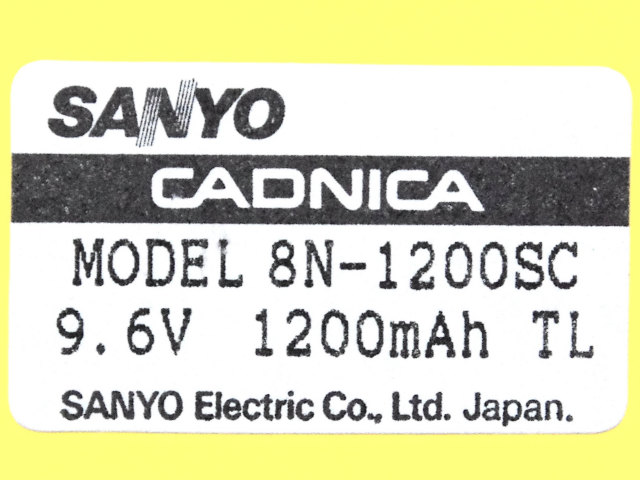 [SANYO MODEL 8N-1200SC]横河電機 直流標準電圧電流発生器 2554 バッテリーセル交換[4]