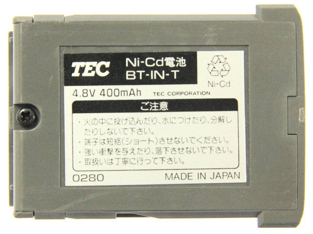 [BT-IN-T]TOSHIBA TEC Ni-Cd BT-IN-T 0280バッテリーセル交換[4]
