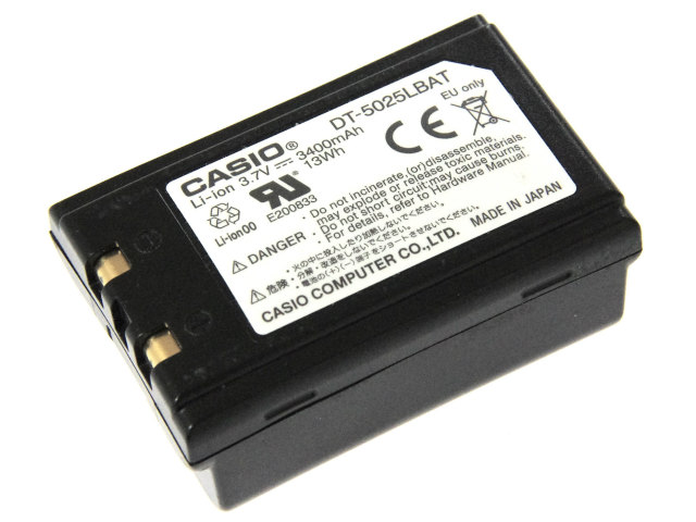 [DT-5025LBAT]カシオ CASIO ハンディターミナル スキャナ一体型 DT-950 シリーズ他 大容量充電池パック バッテリーセル交換