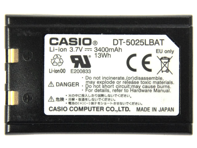 [DT-5025LBAT]カシオ CASIO ハンディターミナル スキャナ一体型 DT-950 シリーズ他 大容量充電池パック バッテリーセル交換[4]