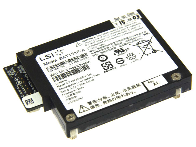 [LSI Model:BAT1S1PA、P/N:iBBU09、N8103-154]NEC RAIDコントローラ N8103-173 他 バッテリーセル交換