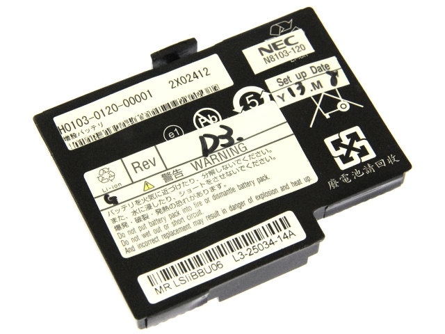 [LSI P/N:iBBU06]NEC RAIDカードバッテリユニット N8103-120、N8103-121、N8103-124 他 バッテリーセル交換