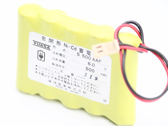 [5/500AAF]湯浅 YUASA 密閉形Ni-Cd蓄電池 バッテリーセル交換