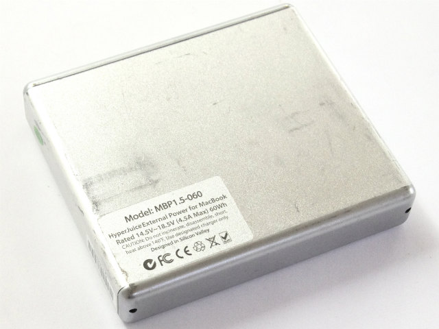 [MBP1.5-060]Hyperjuice1.5 60Wh External Battery for MacBooks/USB Devices - Silverバッテリーセル交換[2]