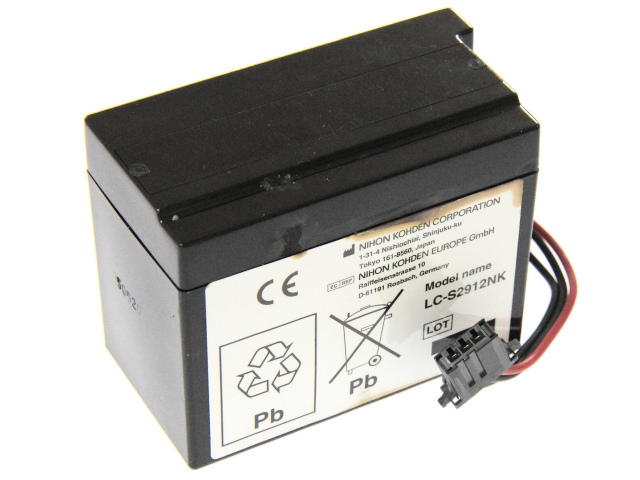 [LC-S2912NK]日本光電  DCB-ENEL12、TEC-7500、TEC-7511、 TEC7431、TEC7511 他 バッテリーセル交換