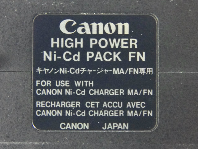 [CANON HIGH POWER Ni-Cd PACK FN]キヤノンNewF-1のモータドライブFN バッテリーセル交換[4]