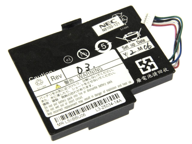 [LSI P/N:iBBU06]NEC RAIDカードバッテリユニット N8103-120、N8103-121、N8103-124 他 バッテリーセル交換