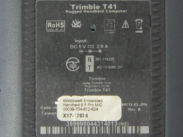 [Trimble T41]スマートフォン型モバイルGIS Trimble T41 バッテリーセル交換[4]
