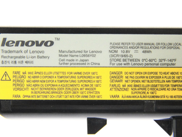 [L09S6Y02、3ICR19/65-2]Lenovo レノボ G460 G560 シリーズ他 バッテリーセル交換[4]