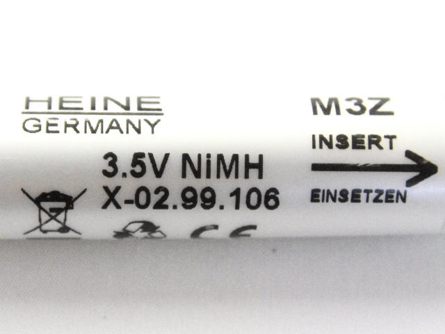 [3.5V NiMH X-02.99.106、X-002.99.106、M3Z]HEINE 眼科用トランスイルミネーター コンパクト充電ハンドル 3.5V バッテリーセル交換[4]