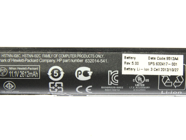 [632417-001]HP EliteBook 2560p 2570pシリーズバッテリーセル交換[2]