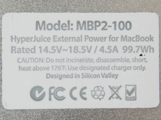 [MBP2-100]New HyperJuice 2 External Battery for MacBook/iPad/USB (100Wh)バッテリーセル交換[4]