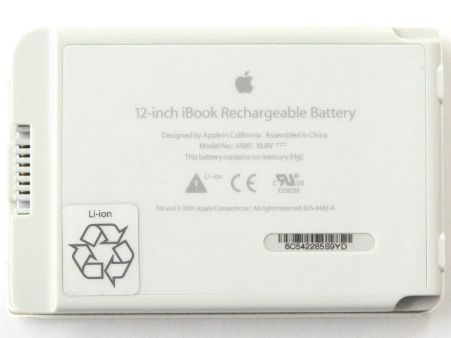 [A1061] iBook G4 12inchバッテリーセル交換[3]