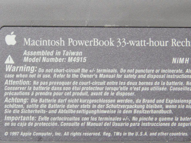 [M4915]PowerBook 1400cバッテリーセル交換[4]