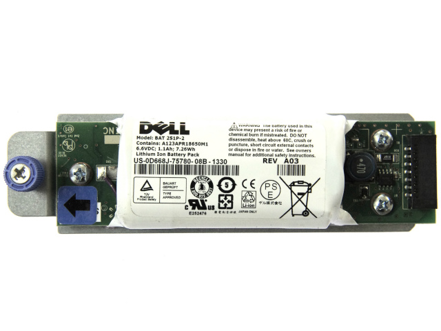 [BAT 2S1P-2、DP/N 0668J]Dell PowerVault MD3200 他 RAIDコントローラ バッテリーセル交換[3]