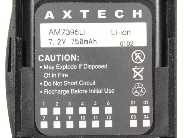 [AM7396Li]AXTECH motorola ハンディー無線機 Handie Talkie 2 バッテリーセル交換[4]