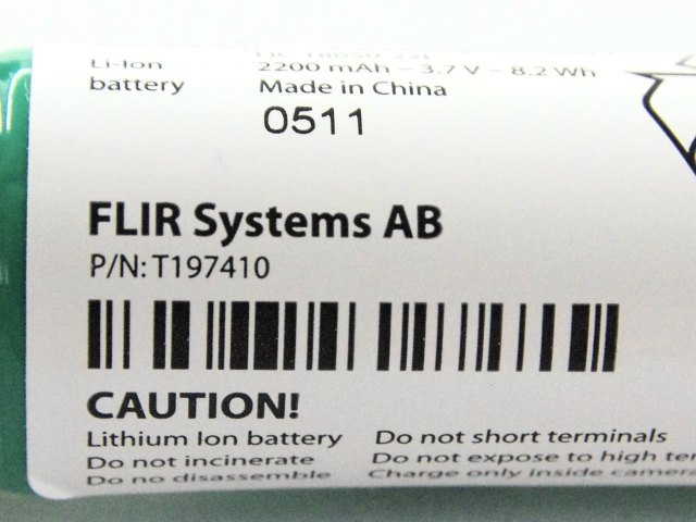 [P/N: T197410]Varta Microbattery GmbH LIC18650-22L FLIR Systems AB バッテリーセル交換[4]