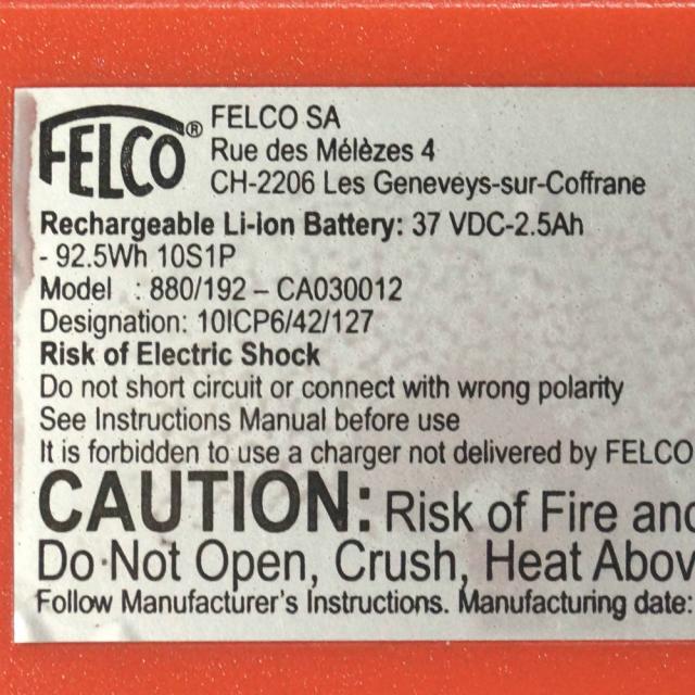 [Model:880/192-CA030012]FELCO フェルコ 801 801G 820 バッテリー式 電動剪定鋏 バッテリーセル交換[4]