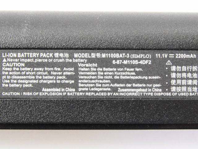 [M1100BAT-3、6-87-M110S-4DF2]CLEVO M1100 M1110 M1111 シリーズ バッテリーセル交換[4]