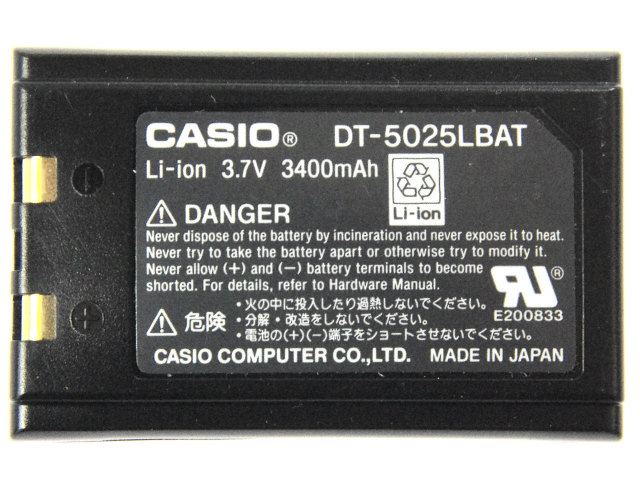 [DT-5025LBAT]カシオ CASIO ハンディターミナル スキャナ一体型 DT-950 シリーズ他 大容量充電池パック バッテリーセル交換[4]