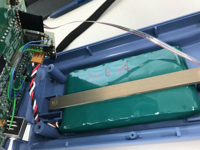 [6HR-AU]ANRITSU ハンディタイプ プリンタ付 温度計 AP-310M 他 バッテリーセル交換