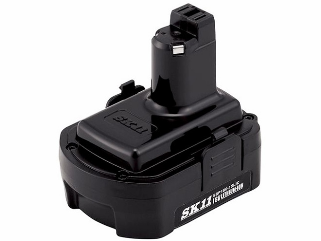 [SBP180-15LIC]藤原産業 SK11 18V充電インパクト、ドリルドライバー バッテリーセル交換
