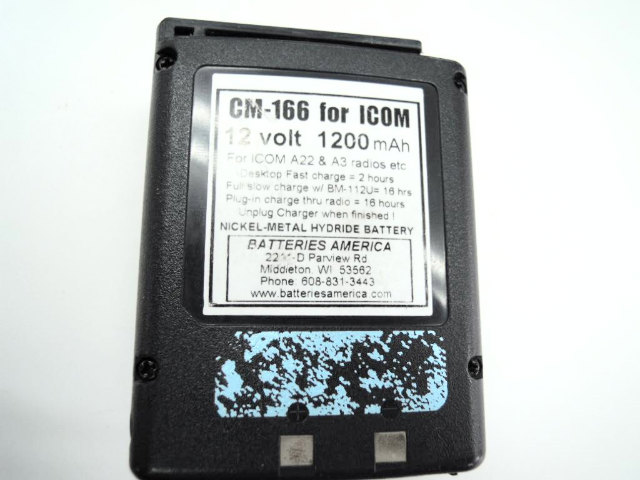 [CM-166 for ICOM]BATTERIES AMERICAバッテリーセル交換