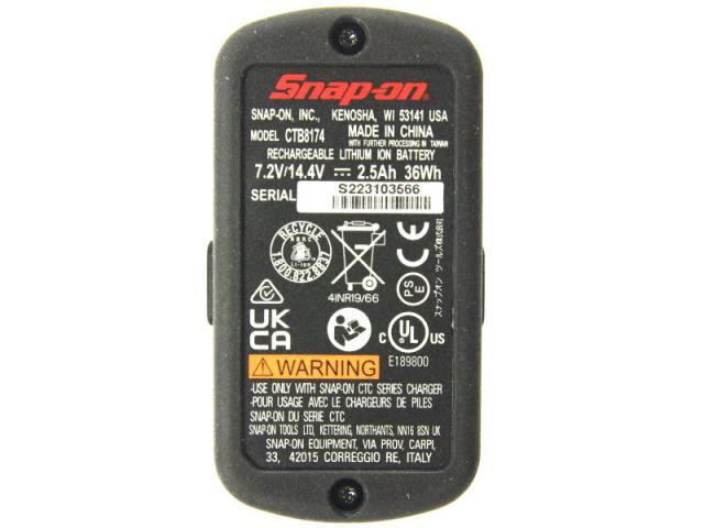 [CTB8174]Snapon(スナップオン)インパクトレンチ CT4450、CTJ4450、ドリル CDR4450 他バッテリーセル交換[4]