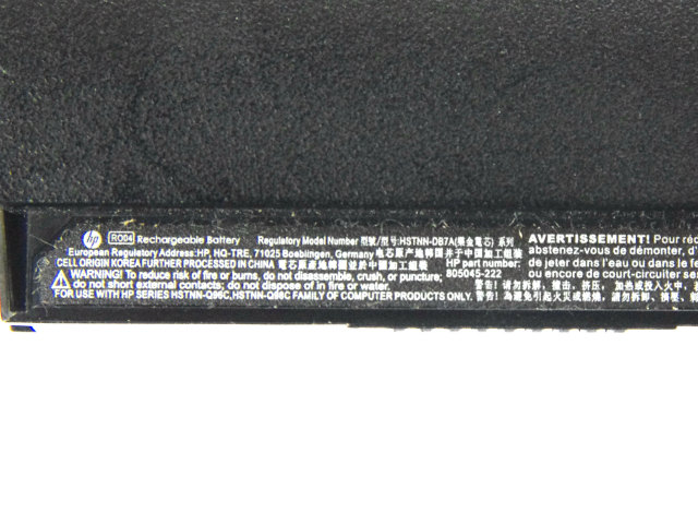 [805292-001、RO04、P3G13AA]HP ProBook 430 G3シリーズ 4セル バッテリーセル交換[3]