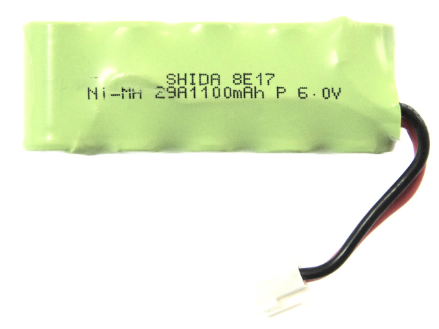[SHIDA 8E17 Ni-MH 29A1100mAh P 6.0 V]ロボザック ディアゴスティーニ ホビー用組立ロボット バッテリーセル交換[3]