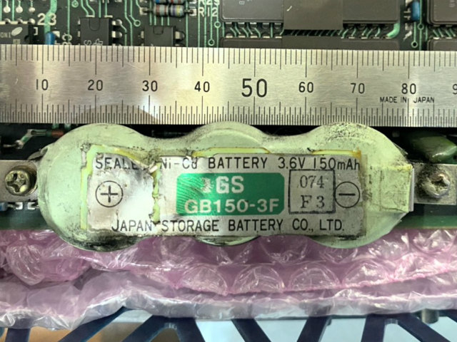 [GB150-3F]GS Ni-Cd BATTERY 3.6V 150mAh バッテリーセル交換