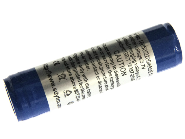 [GB/T 18287-2000]Li-ion 18650/2200mAh/8.14Wh バッテリーセル交換