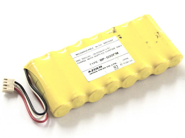 [TYPE : BP-500FM]AZDEN JAPAN PIEZO CO.,LTD N-500AAF×8 Ni-Cd バッテリーセル交換